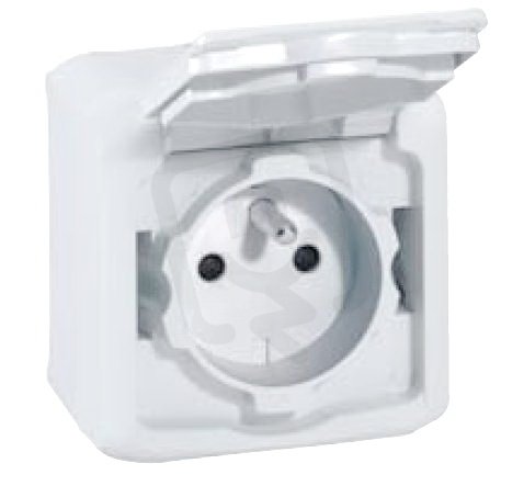 FORIX ZÁS.BÍLÁ 2P+T IP44 POVRCH LEGRAND 782375RD