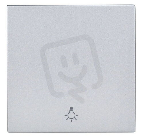 Kryt spínačů a ovladačů, symbol světlo, stříbrný SCHRACK EV122005--