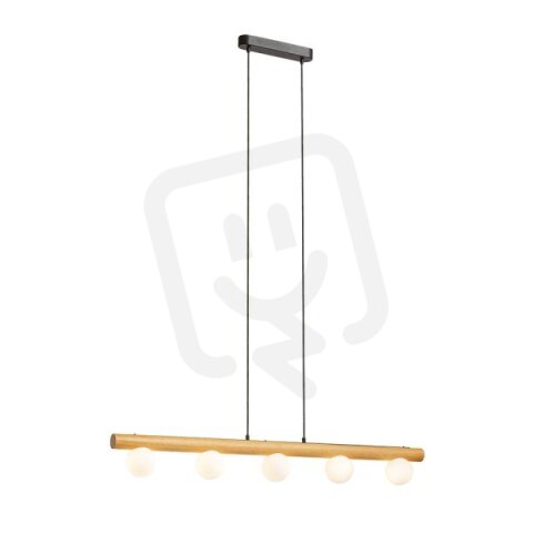 NOCTIS závěsná dřevo/opálové sklo 230V G9 5x7W RENDL R14460