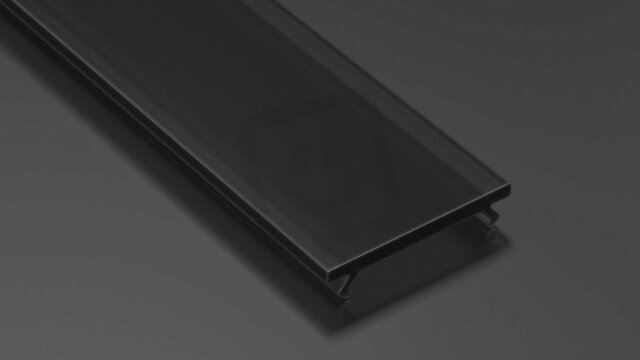Difuzor pro profil CV-PROFIL BASIC v2 PMMA BLACK 2M GREENLUX GXLP1217