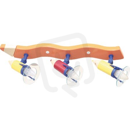 Stropní bodové svítidlo Tužka 3 oranžová 3x25W IP20 E14 COMPOLUX 0720507/10