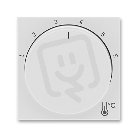 Kryt termostatu s otočným ovládáním, šedá/bílá ABB 3292H-A00300 16