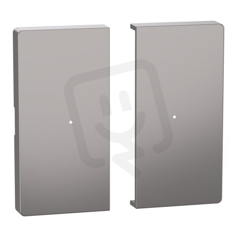 Klapka, Merten System D,  pro tlačítkový modul 2násobný, nikl,plast MEG5220-6050