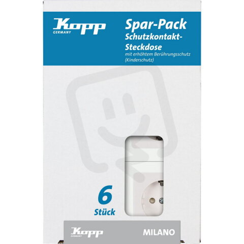 912113055 Profi-Pack: 6 Earthed socket o