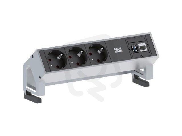 Bachman 902.501 DESK2 3xSchuko 1xCAT6 1xUSB