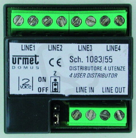 Videodistributor pro 4 účastníky URMET 1083/55