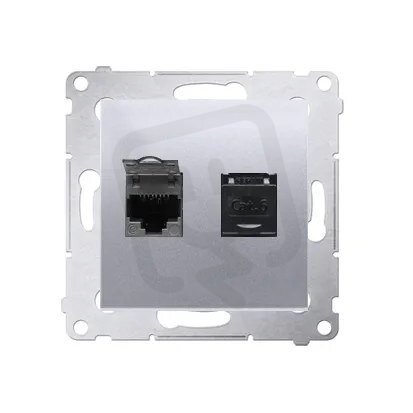 D62.01/43 Dvojitá počítačová zásuvka RJ4
