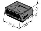 273-102 Krabicová svorka 4x1-2,5mm2