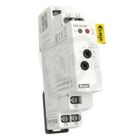 Hlídací napěťové relé, 3 fáze HRN-56/400V ELKO EP 8595188137126