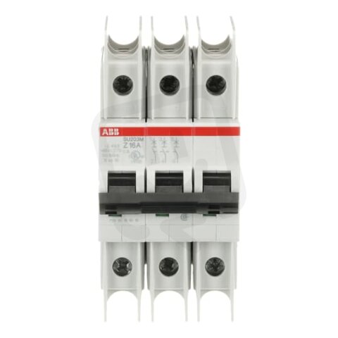 ABB SU203M-Z16 jistič char. Z 10kA 16A 3P  dle UL489 a CSA 22.2 No. 5