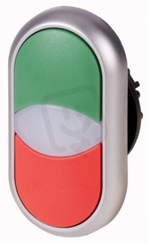 Eaton M22-DDLM-*-*-* Dvojité tlačítko, bílá čočka pro signálku, individ. sestava