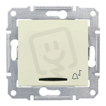 Sedna Ovládač tlačítkový orient.kontrolka 'zvonek' 1/0So Beige SCHNEIDER