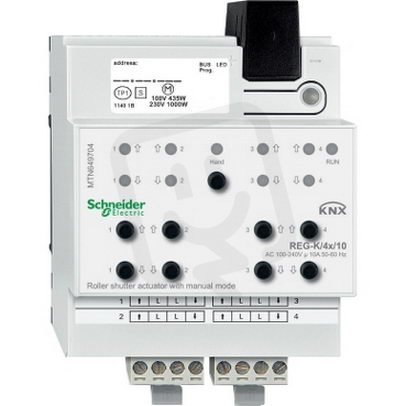 Schneider MTN649704 KNX roletový akční člen REG-K/4x/10+manuální režim