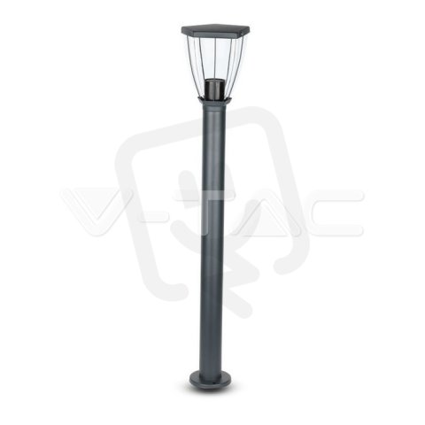 Bollard Lamp With Clear Cover Black