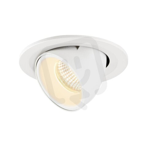 NUMINOS GIMBLE S, zápustné stropní svítidlo bílé 3000 K 40° SLV 1005898