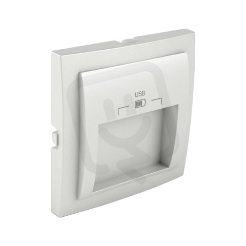 Kryt zásuvky 90673 TGE dvojité USB ledová LOGUS90