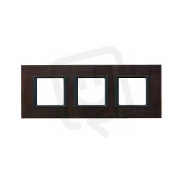 Schneider MGU68.006.7P2 Krycí rámeček Class trojnásobný, Truffle leather