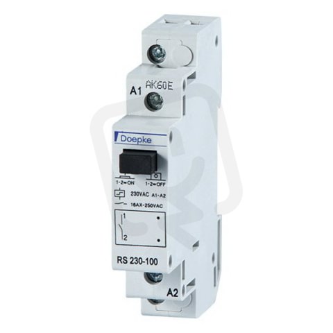 Paměťové relé RS 230-100 230 V AC 1P 16A 1 sp. 0 rozp. 0 přep. DOEPKE 09981033