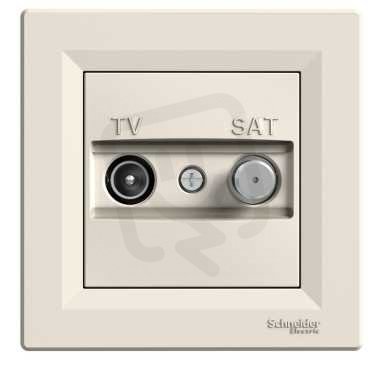 Schneider EPH3400223 Zásuvka TV-SAT, průběžná, krémová