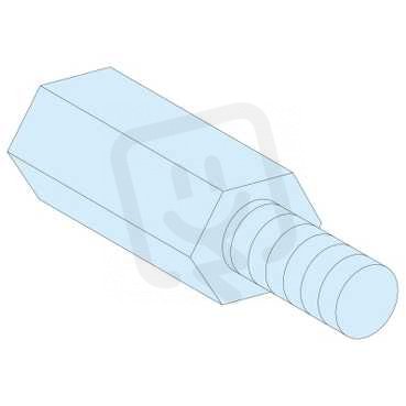 Schneider 03186 4 šestiboké distanční kusy M5 V=23mm