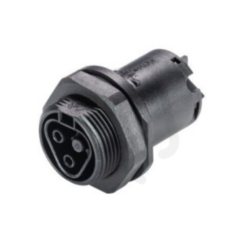 zásuvka vestavná gesis RST, 2-pól, šroubové svorky, M25, černá