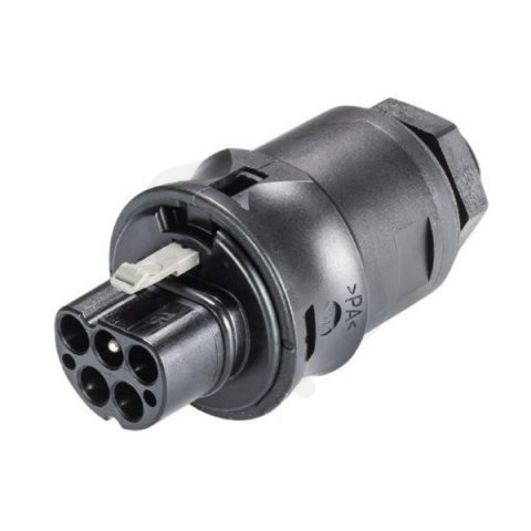 vidlice vestavná gesis RST, 5-pól, M16, šroubové svorky, černá