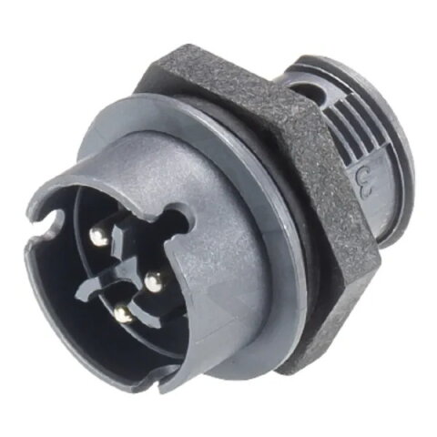 konektor vestavný RST08i3 3-pól, samec, 8A, šedý, šroubové svorky 41.032.4041.4