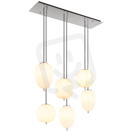 Závěsné svítidlo BLACKY I matný nikl 6x E14 40W 230V GLOBO 15345-6NO