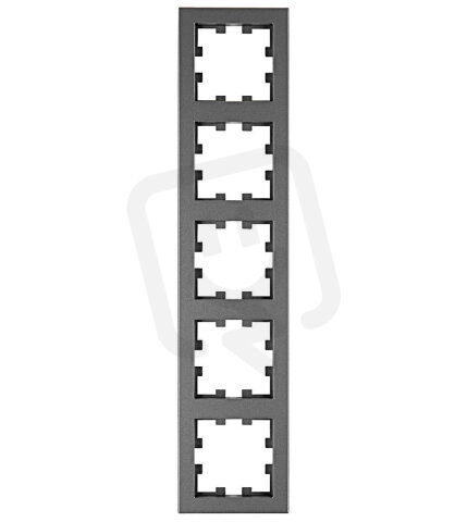 Krycí rámeček 5násobný, antracit SCHRACK EV115305--
