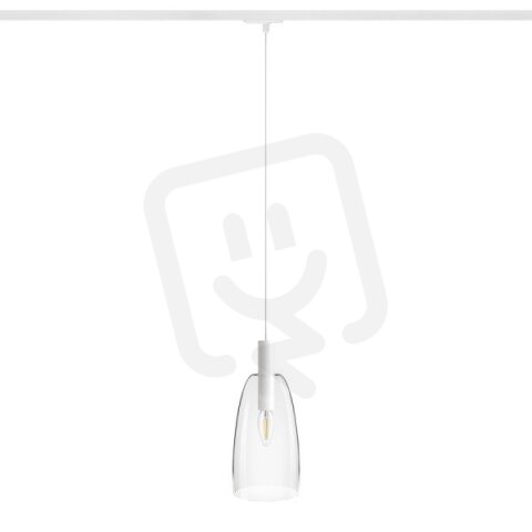 BELLINI L E14 pro jednookr. lištu závěsná bílá čiré sklo 230V E14 15W R13963