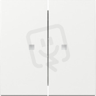 Dvojitá kolébka, kontrolka System 55 čistě bílá GIRA 363103