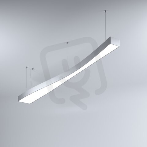 LED Svítidlo MI-WAVE-03, 52W, 3000K, bez trafa, 24VDC, IP20, stříbrná, 3000K