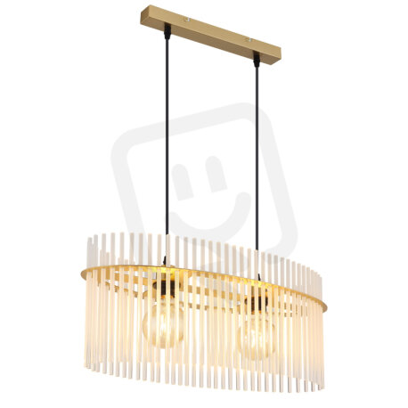Závěsné svítidlo GORLEY zlatá matná 2x60W E27 IP20 GLOBO 15698H3M