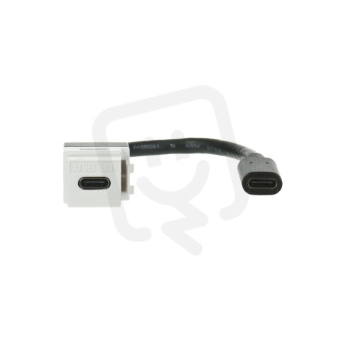Zásuvka USB-C (keystone s kabelem), bílá, 0229/12-500 ABB 2CKA000230A0497