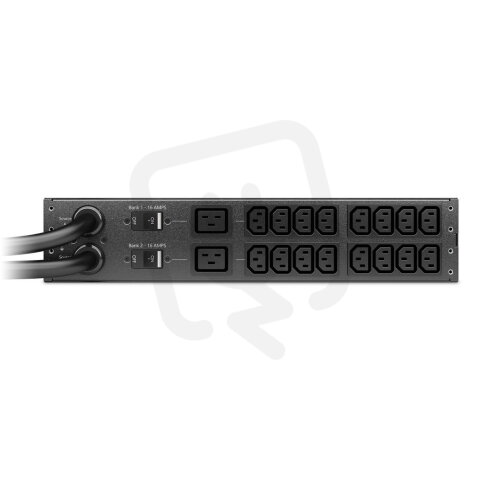 Rack ATS, 230V, 32A, IEC 309 in, (16) C13 (2) C19 out    SCHNEIDER AP4424A