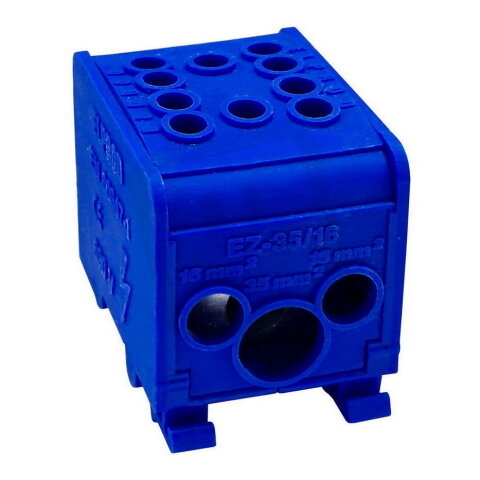 Distribuční blok DTB 35+2×16 modrý ELEKTRO BEČOV U21635D12