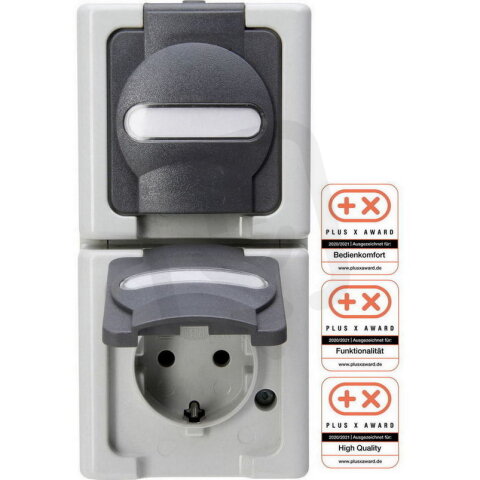 131456008 Surface mount, earthed socket