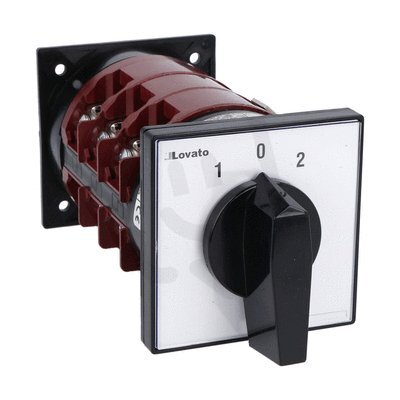 Lovato 7GN12526U reverzační vačkový spínač+návrat do 0 90X90 čelní montáž