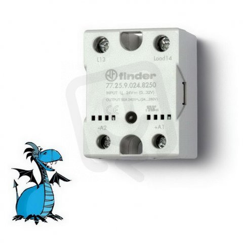 Polovodičové relé, 1Z/25A, 24V DC, sp_nula FINDER 77.25.9.024.8250