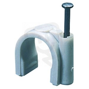 Sponka s hřebenem, prům.kabelů 3-4mm, šedá GEWISS GW50610