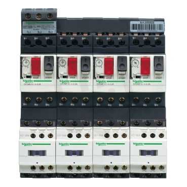 Schneider GV2DM107BL Kombinace mot.jističe GV2-ME a Stykače D,0,75kW/400V,24V