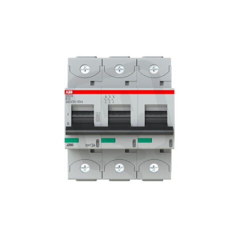S803S-K13 jistič 3P char. K 13A s klecovou svorkou Icu 50kA ABB 2CCS863001R0447