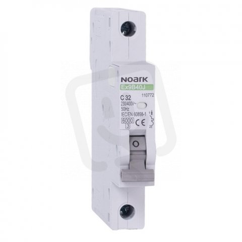 Úzký instalační jistič NOARK 110724 EX9B40J 13,5 mm, 6 kA, char. B, 10 A, 1-pól