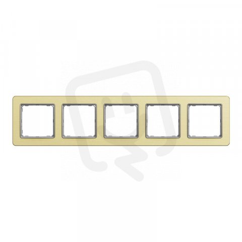 Sedna D/E Rámeček pětinásobný, Leštěné Zlato SCHNEIDER SDD371805