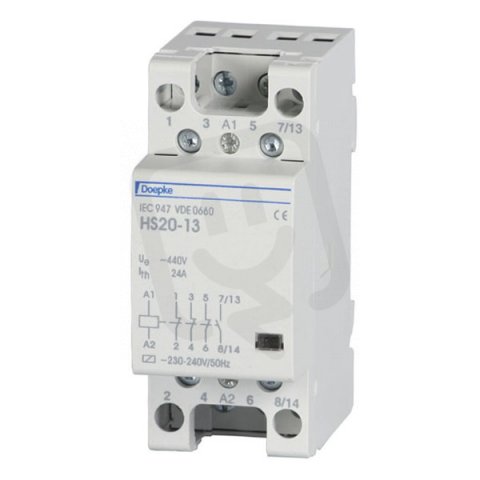 Instalační stykač HS25-04 25 A, 230 V, 50 Hz,  0 sp., 4 rozp. DOEPKE 09980427