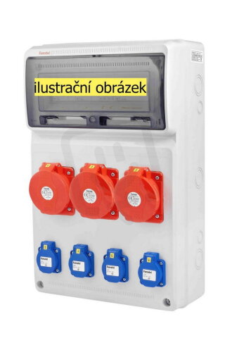 Zásuvková skříň ZSF40300000.0/3952 IP44 jištěná bez chrániče FAMATEL v664