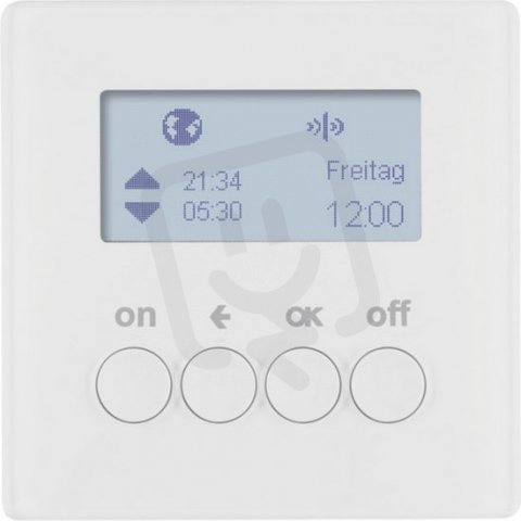 KNX RF časový spínač, quicklink, Q.x, bílá sametová BERKER 85745229