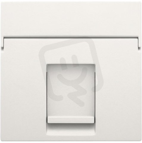 Středový kryt datazásuvky 1xRJ-WHITE NIKO 101-65100