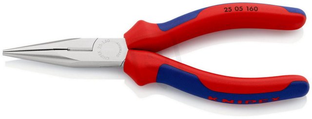 Půlkulaté kleště s břity (Kleště pro radiotechniku) 160 mm KNIPEX 25 05 160