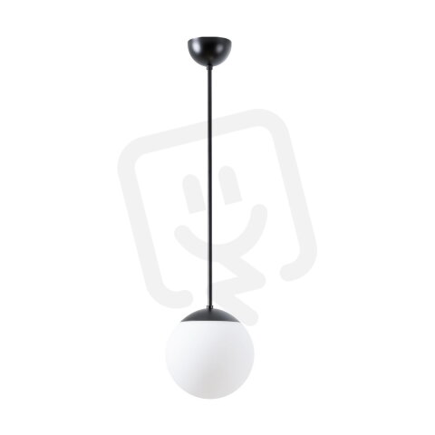 Závěsné svítidlo se skleněným stínidlem OSMONT ADRIA P1 7W IP40 E27 černá